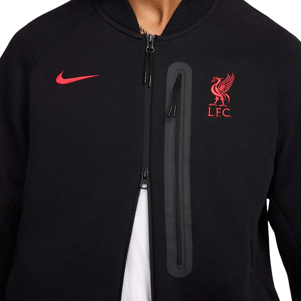 Nike Liverpool FC Tech Fleece N98 Fritidsgenser 24/25 Sort