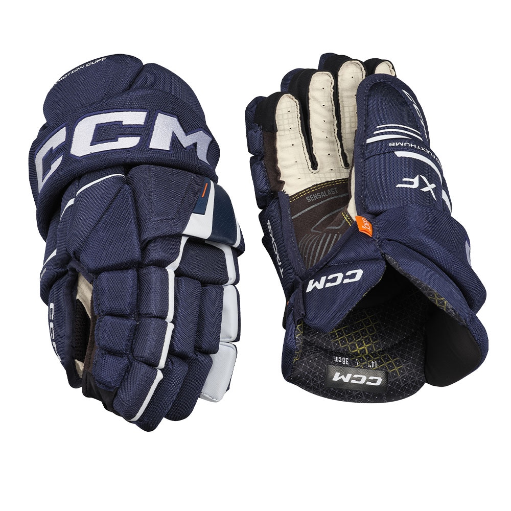 Ccm Tacks XF Junior Hockeyhanske Marine