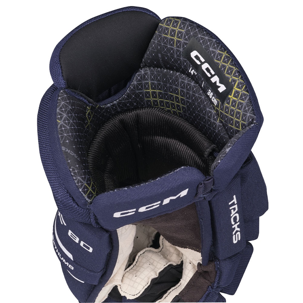 Ccm Tacks XF 80 Junior Hockeyhanske Marine