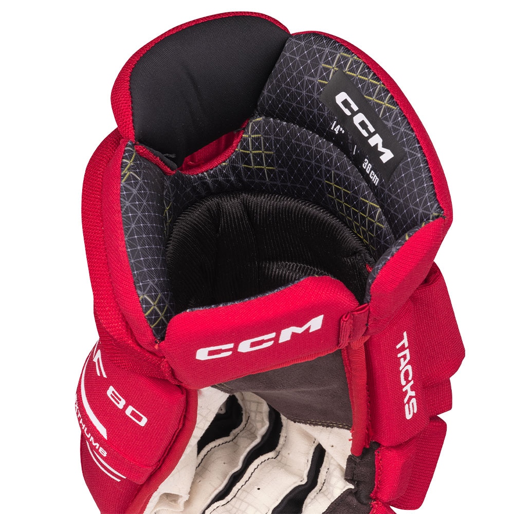 Ccm Tacks XF 80 Junior Hockeyhanske Rød