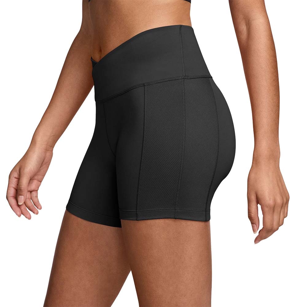 Nike Dri-Fit One Wrap 5" High-Rise Løpeshorts Dame Sort