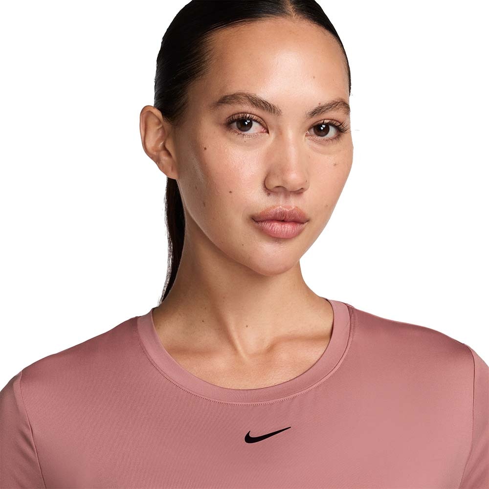 Nike Dri-Fit One Classic Kortermet Trøye Dame Dus Rosa