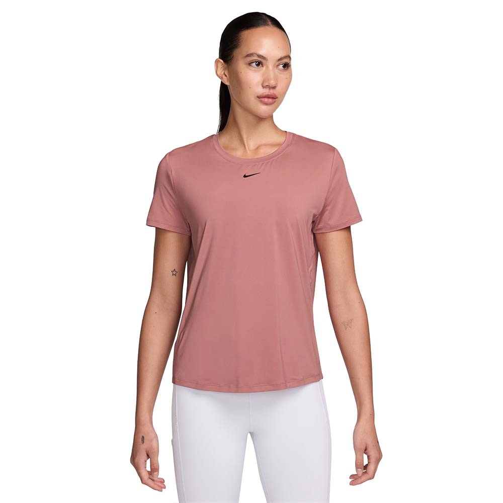 Nike Dri-Fit One Classic Kortermet Trøye Dame Dus Rosa