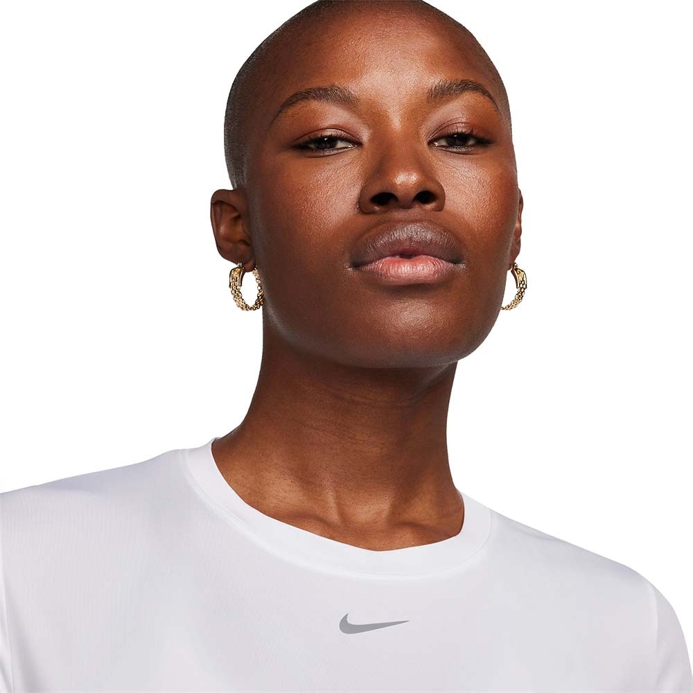 Nike Dri-Fit One Classic Kortermet Trøye Dame Hvit