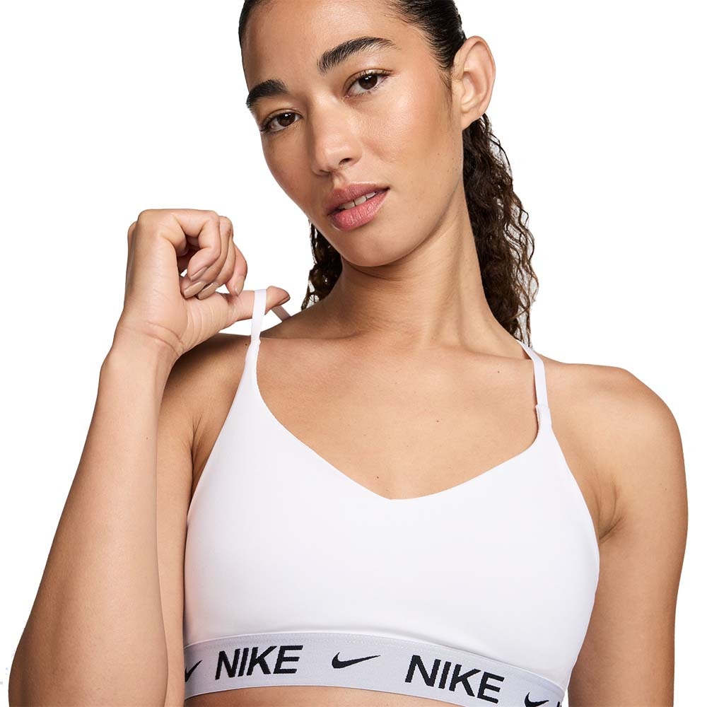 Nike Dri-Fit Indy Light Support Sports-BH Hvit/Sort