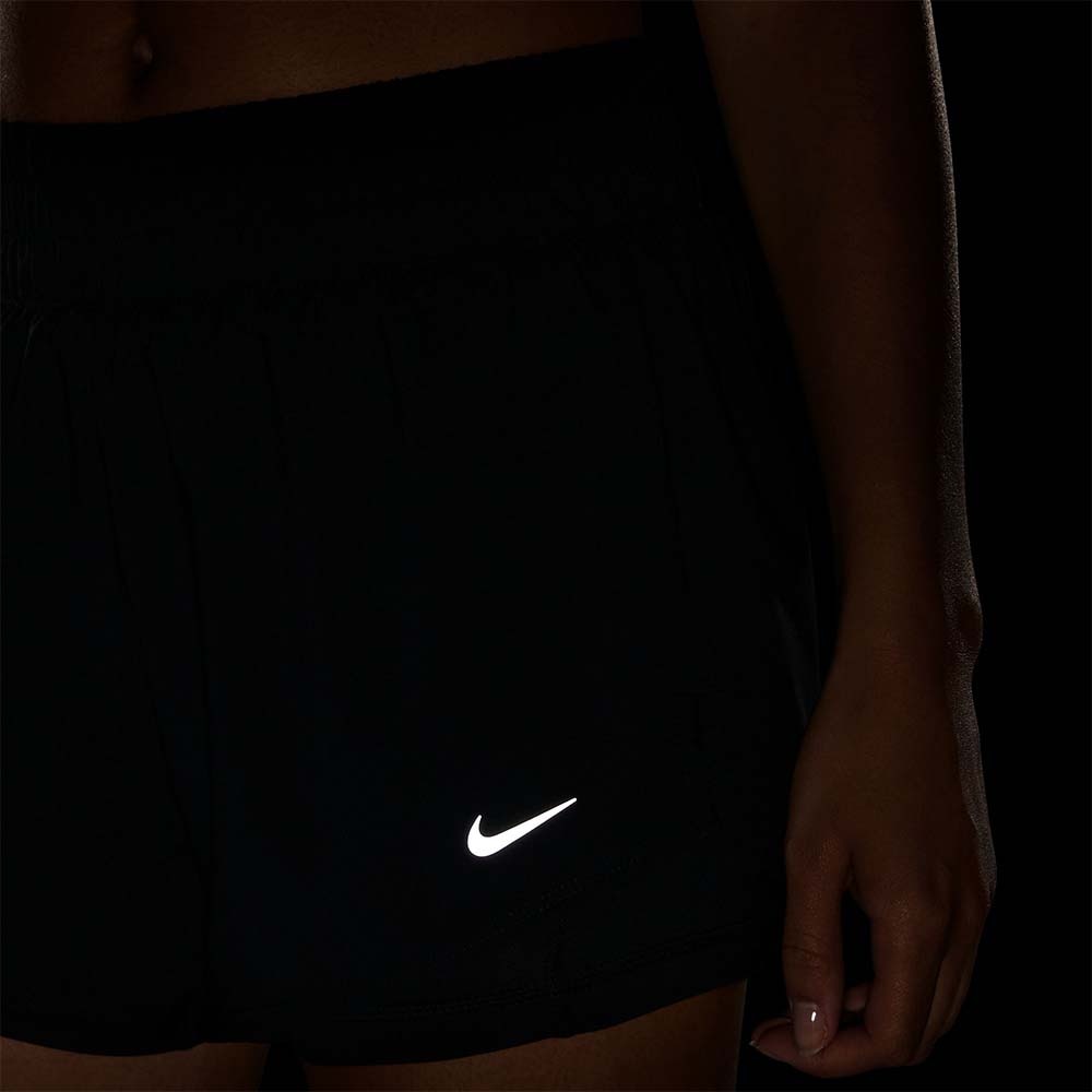 Nike Dri-Fit One Mid-Rise 3'' 2in1 Løpeshorts Dame Sort