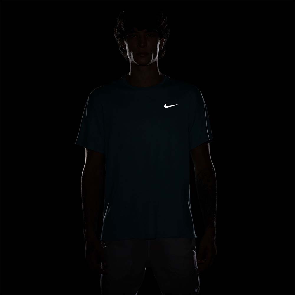 Nike Dri-Fit Miler Kortermet Trøye Herre Turkis/Blå