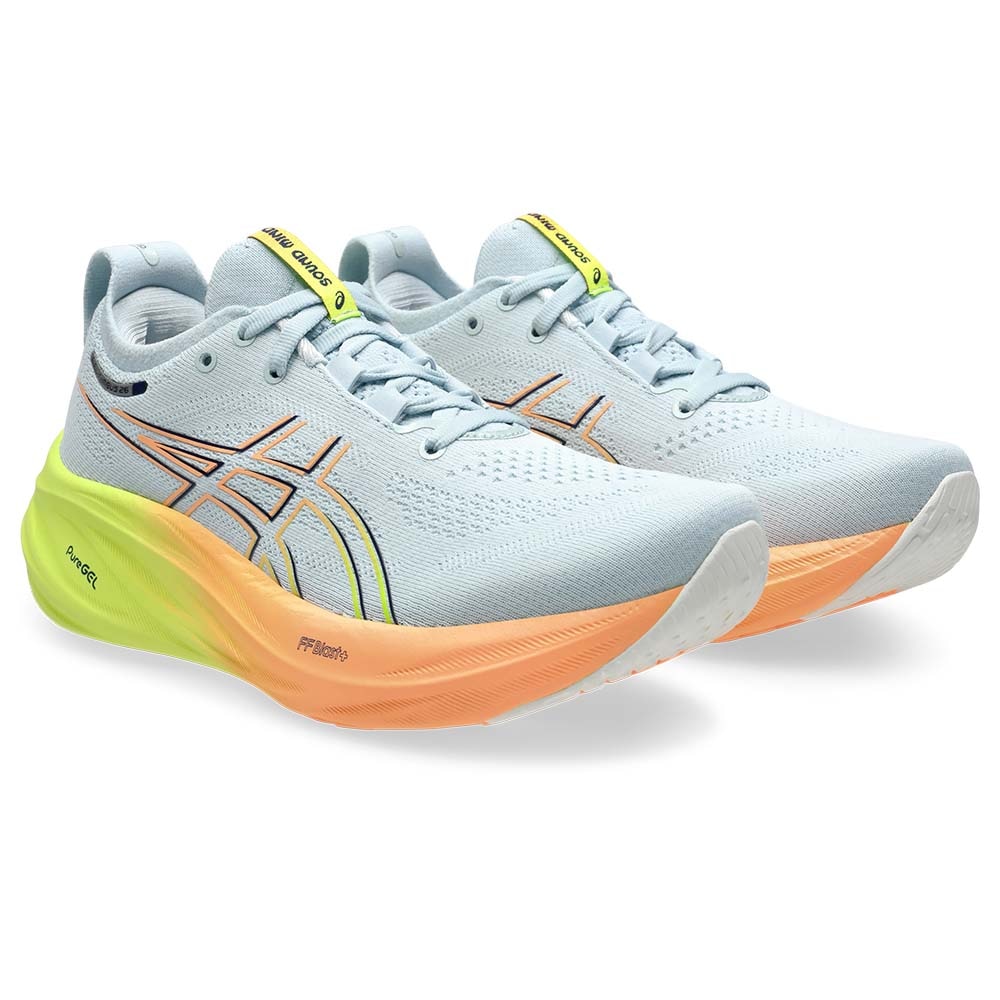 Asics Gel-Nimbus 26 Paris Joggesko Dame Blå/Oransje/Gul