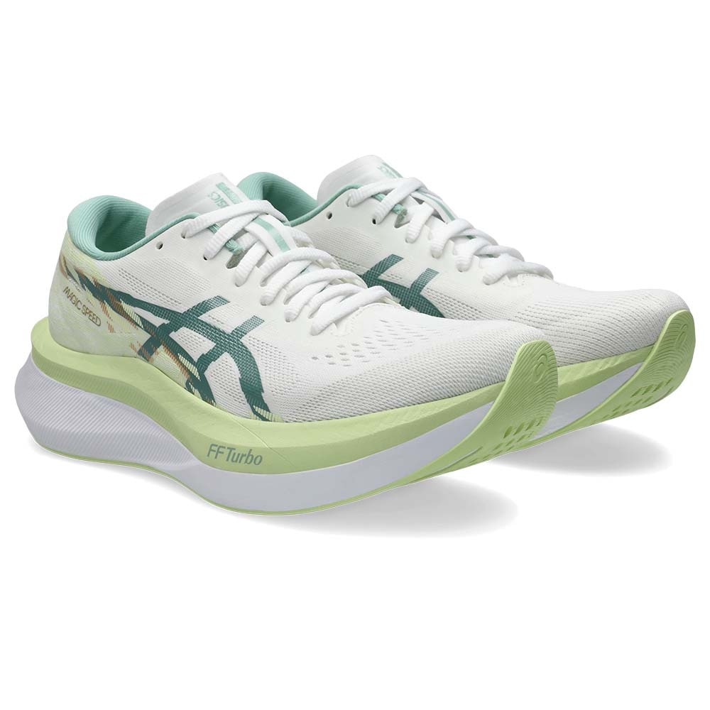 Asics Magic Speed 4 Joggesko Dame Hvit/Grønn