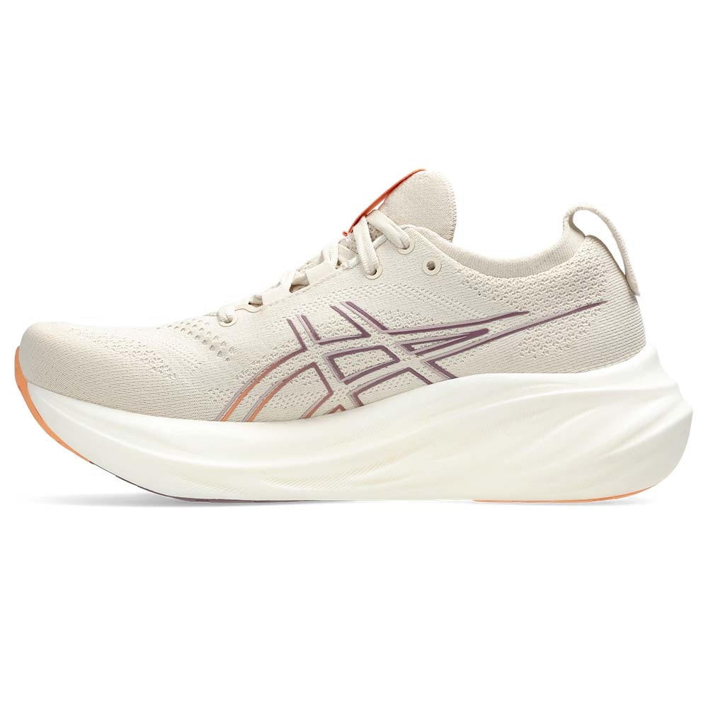 Asics Gel-Nimbus 26 Dame Beige/Oransje