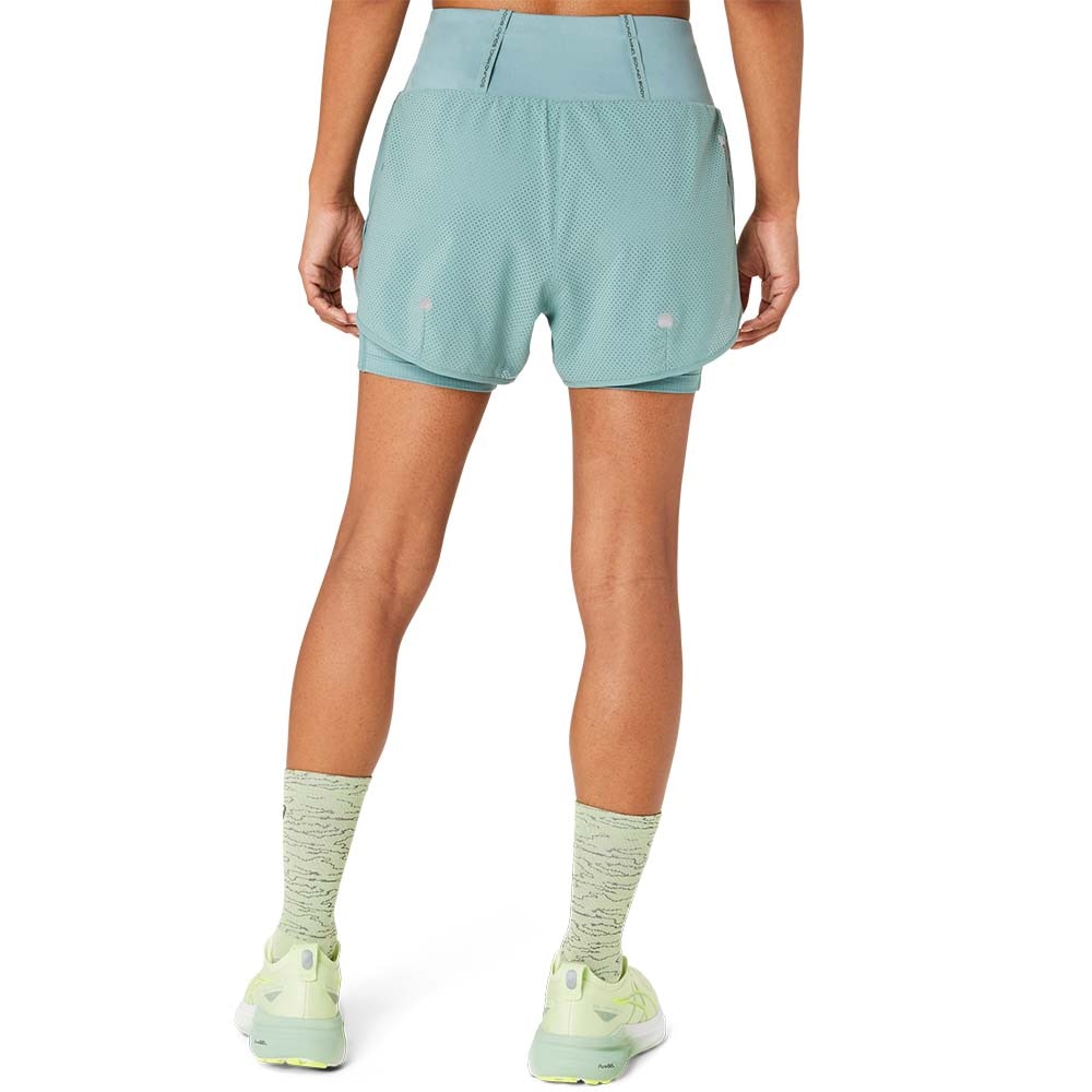 Asics Road 2in1 3.5in Shorts Dame Turkis