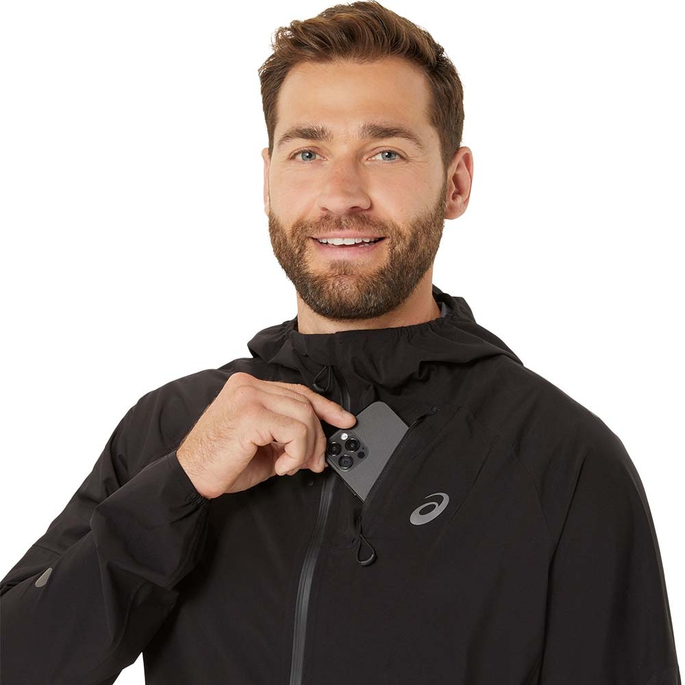 Asics Metarun Waterproof Løpejakke Herre Sort