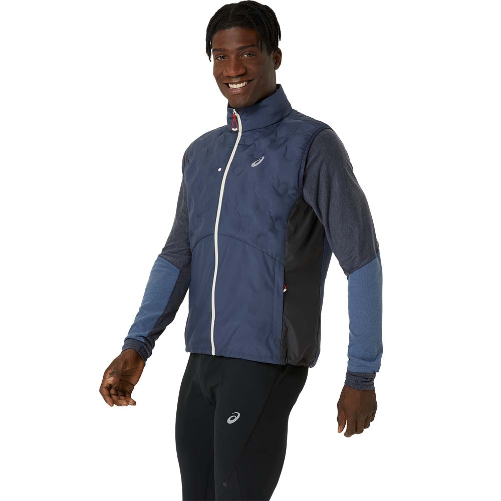 Asics Road Winter Vest Herre Marine