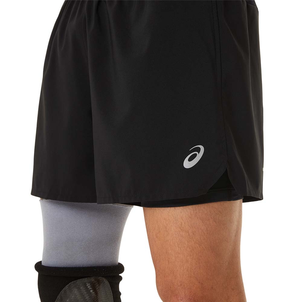 Asics Road 2in1 5" Løpeshorts Herre Sort