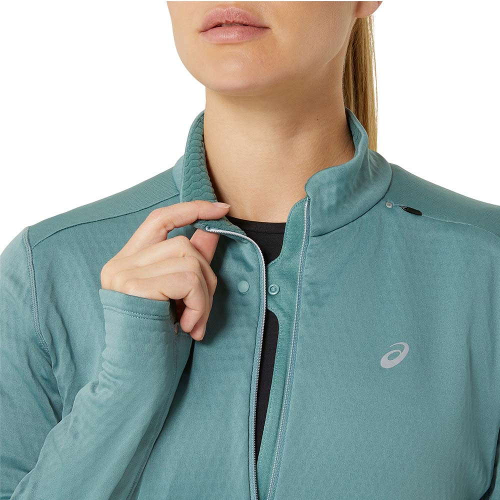 Asics Road Winter Half-Zip Midlayer Dame Turkis