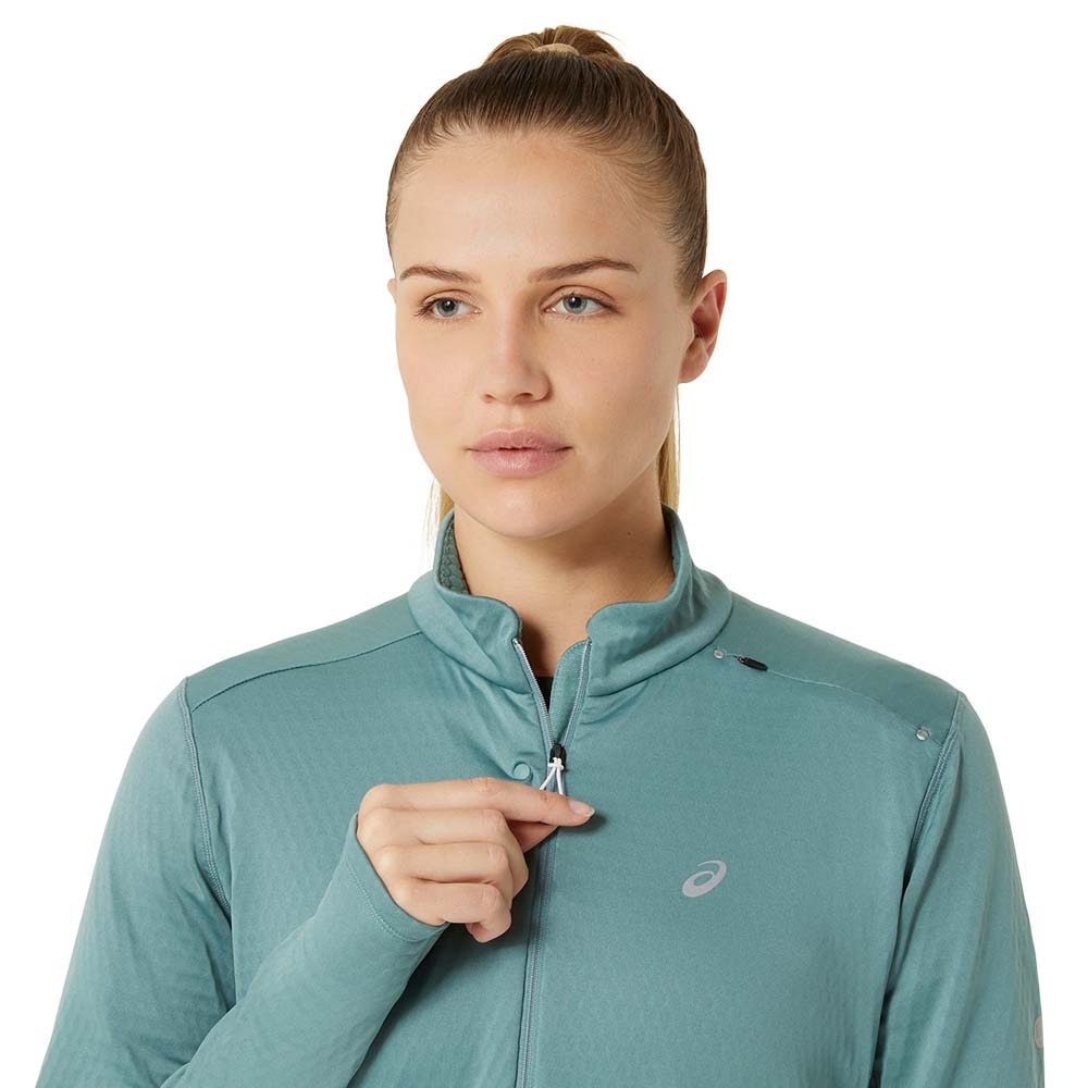 Asics Road Winter Half-Zip Midlayer Dame Turkis