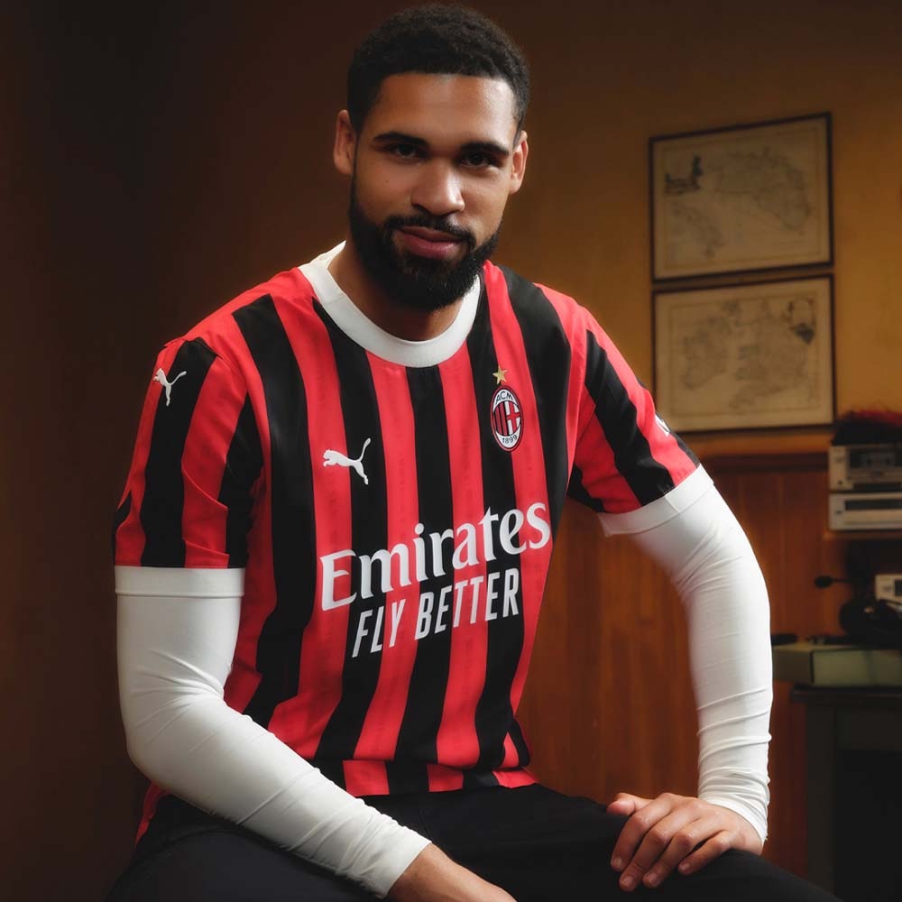 Puma AC Milan Fotballdrakt 24/25 Barn Hjemme 