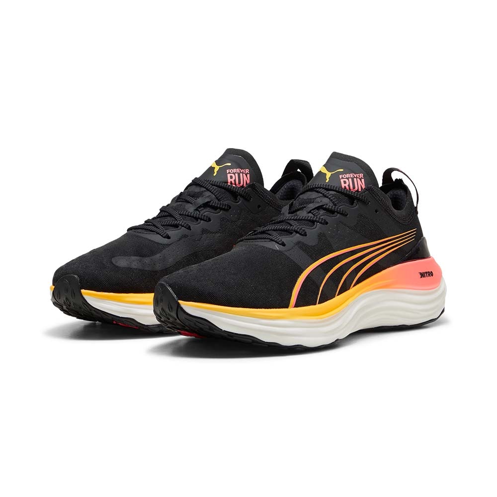 Puma ForeverRun Nitro Joggesko Herre Sort/Oransje/Rosa