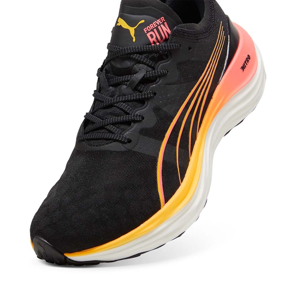 Puma ForeverRun Nitro Joggesko Herre Sort/Oransje/Rosa