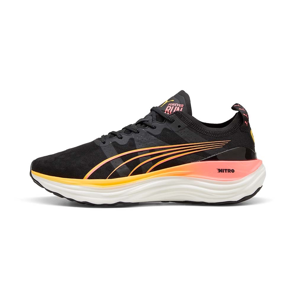 Puma ForeverRun Nitro Joggesko Herre Sort/Oransje/Rosa