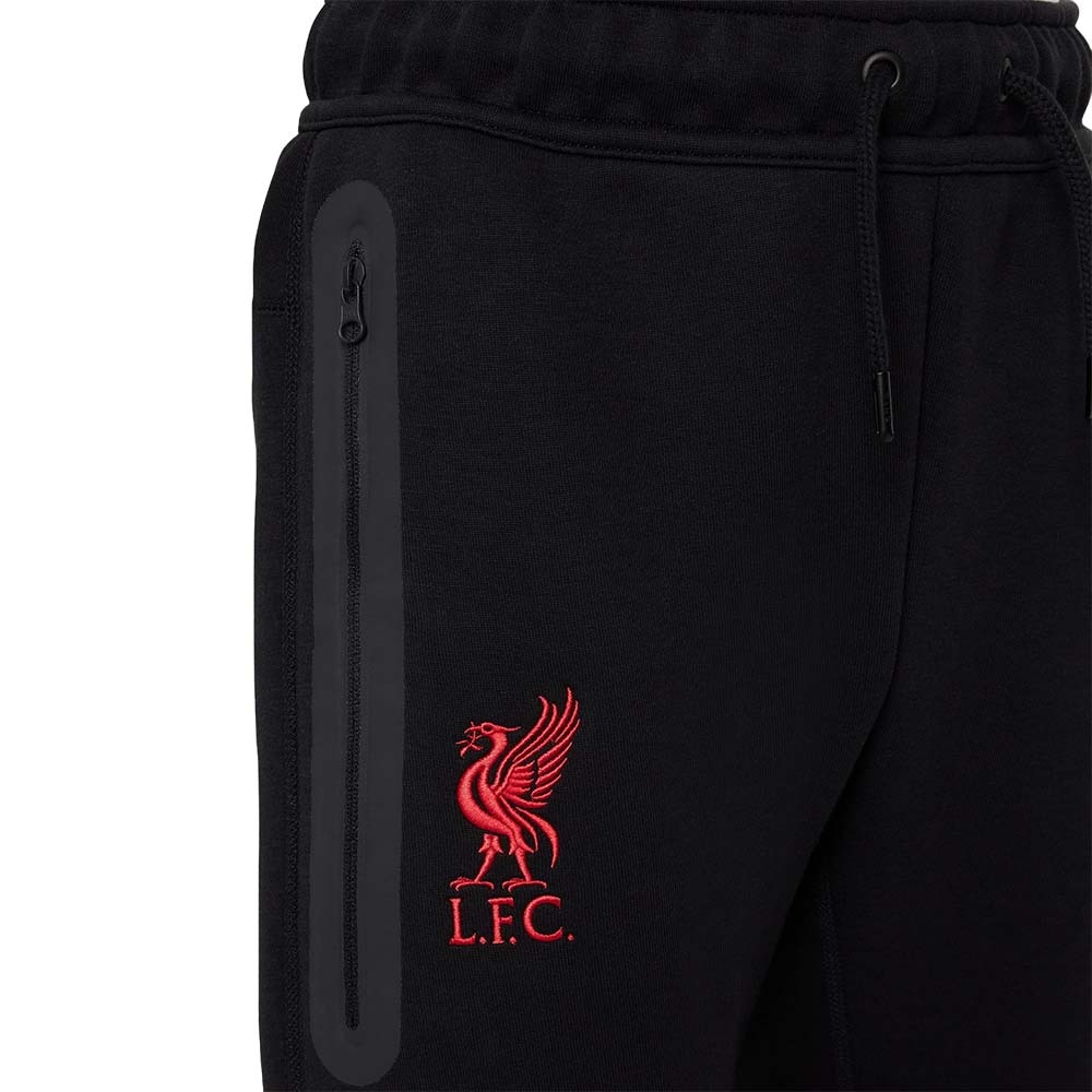 Nike Liverpool FC Tech Fleece Fritidsbukse 24/25 Barn Sort