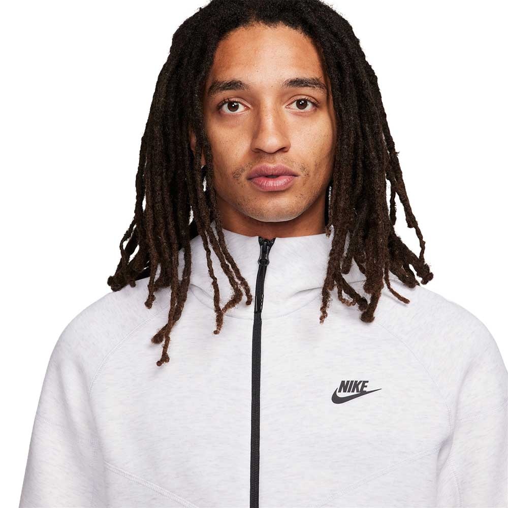 Nike NSW Tech Fleece FullZip Hettegenser Lysegrå