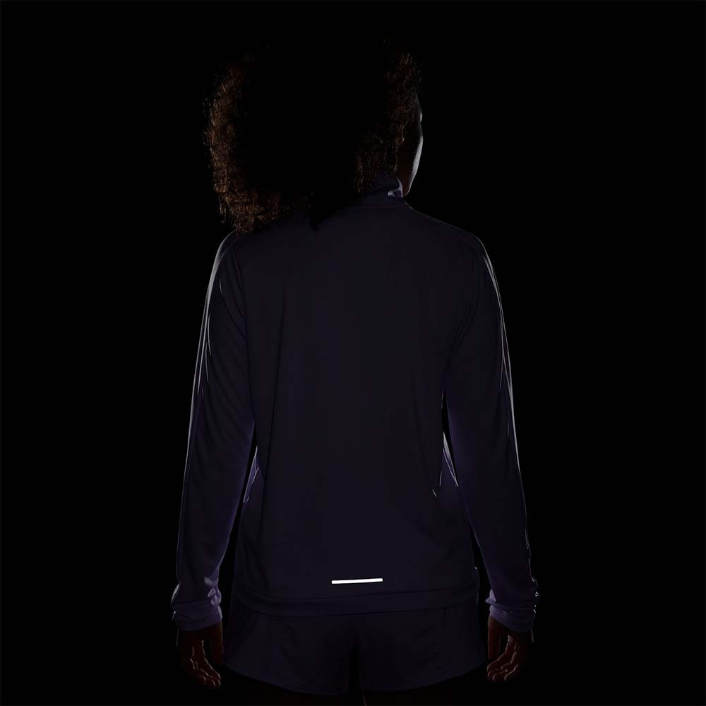 Nike Dri-Fit Swoosh Half-Zip Langermet Trøye Dame Lilla