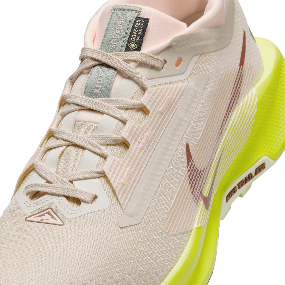 Nike Pegasus Trail 5 GORE-TEX Joggesko Dame Beige/Volt