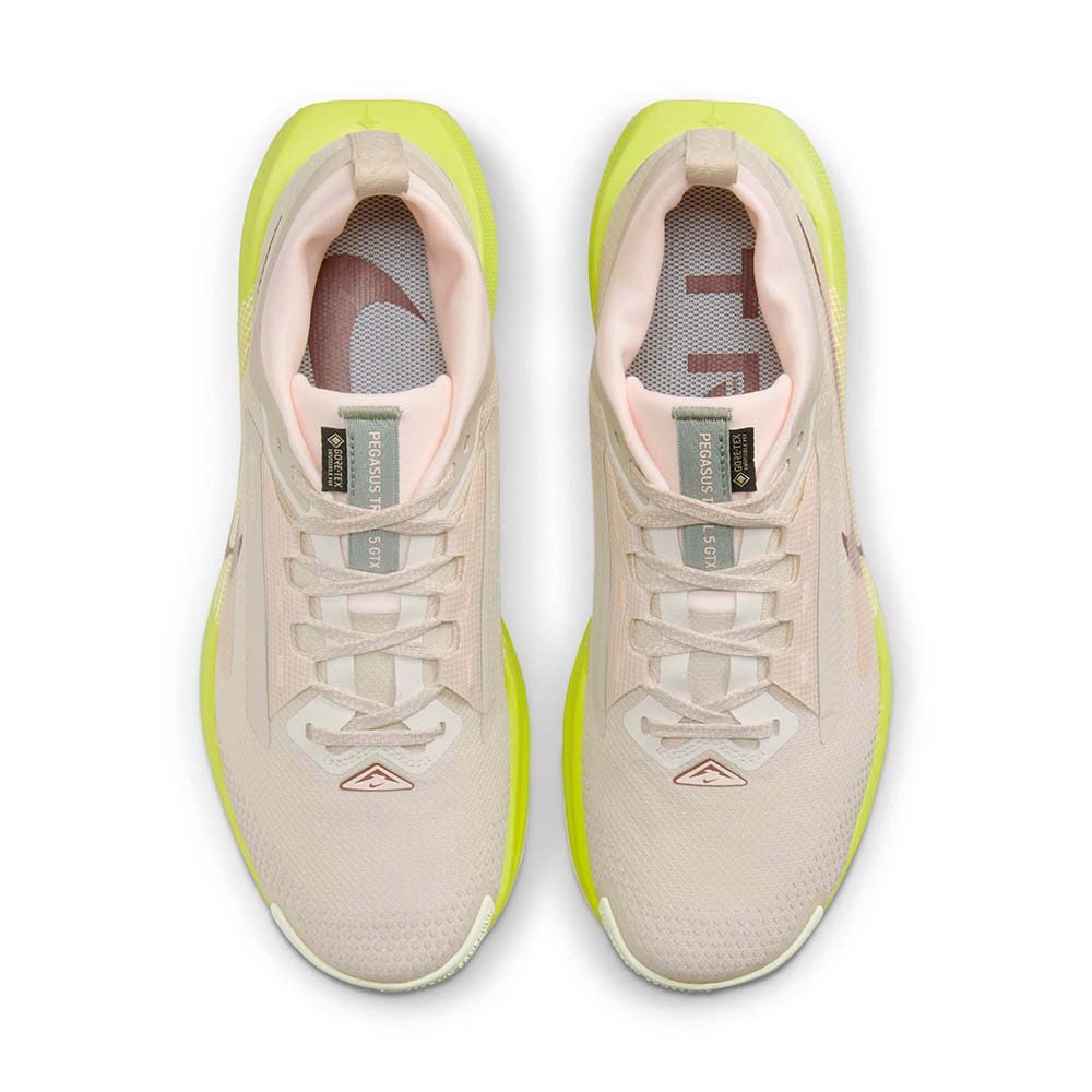 Nike Pegasus Trail 5 GORE-TEX Joggesko Dame Beige/Volt