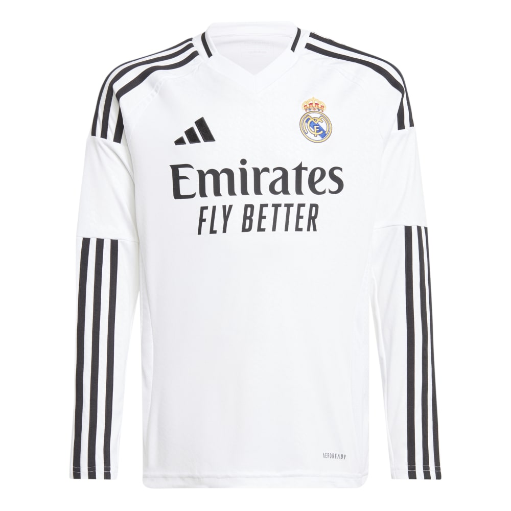 Adidas Real Madrid Langermet Fotballdrakt 24/25 Barn Hjemme
