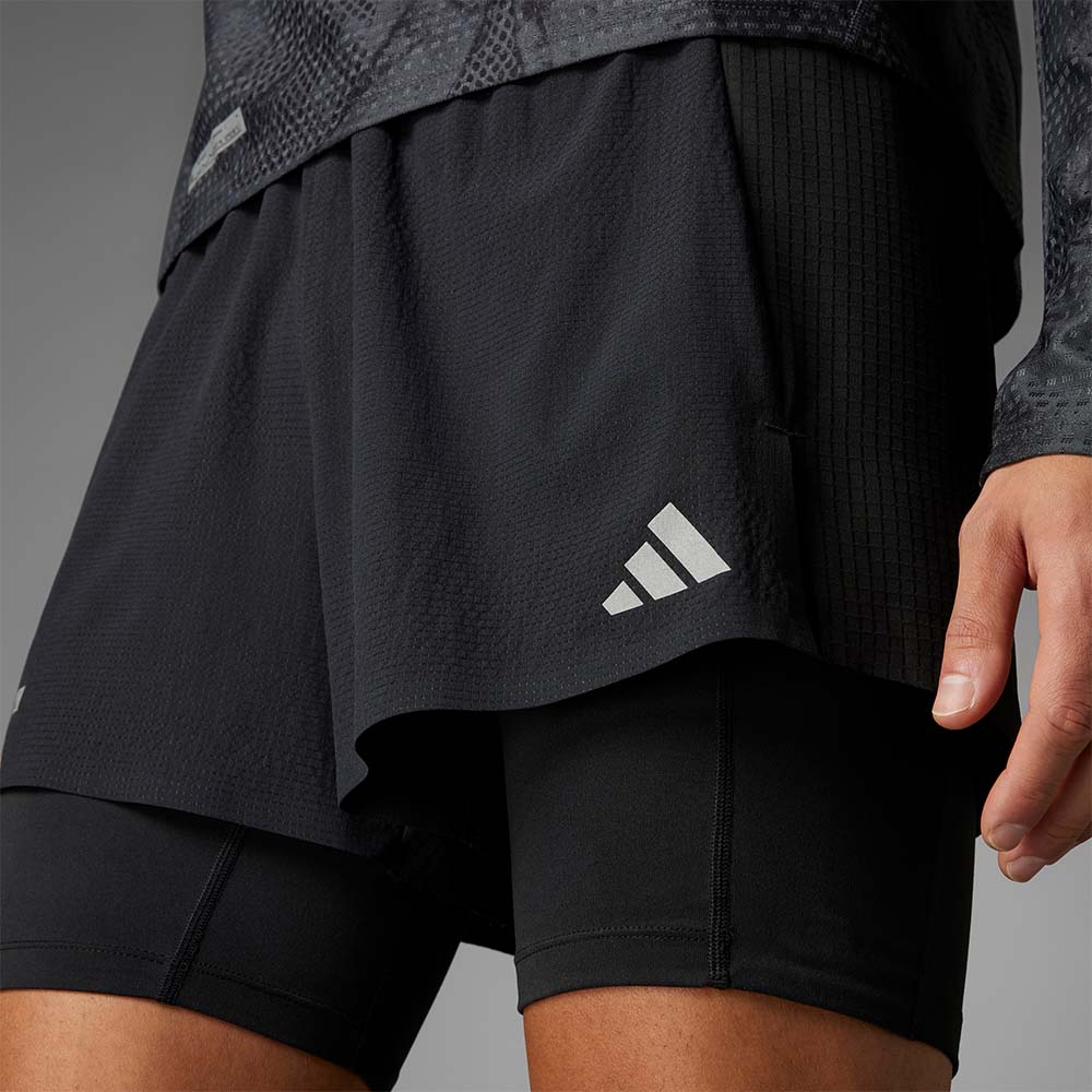 Adidas Ultimate 2in1 Løpeshorts Herre Sort