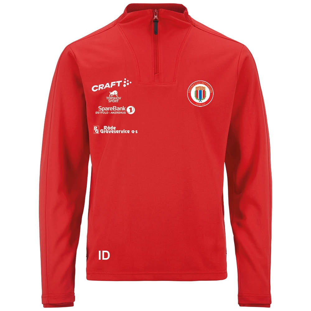 Craft Fredrikstad BK Atlas Half Zip Treningsgenser Barn Rød