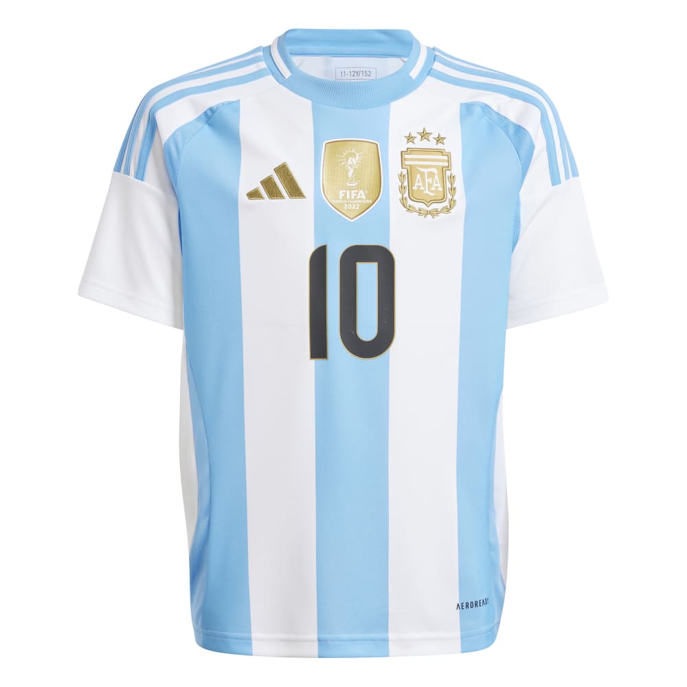 Adidas Argentina Fotballdrakt 2024 Barn Messi Hjemme 