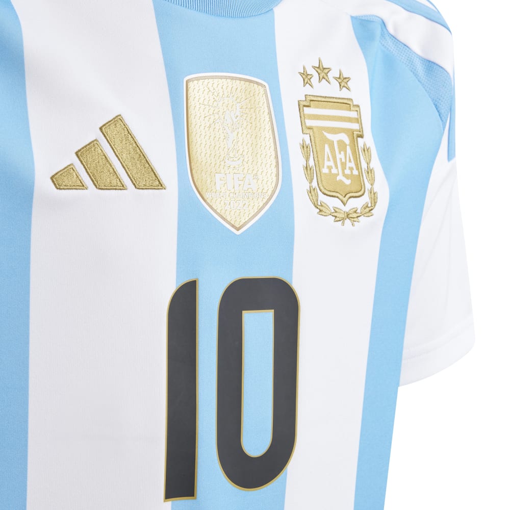 Adidas Argentina Fotballdrakt 2024 Barn Messi Hjemme 