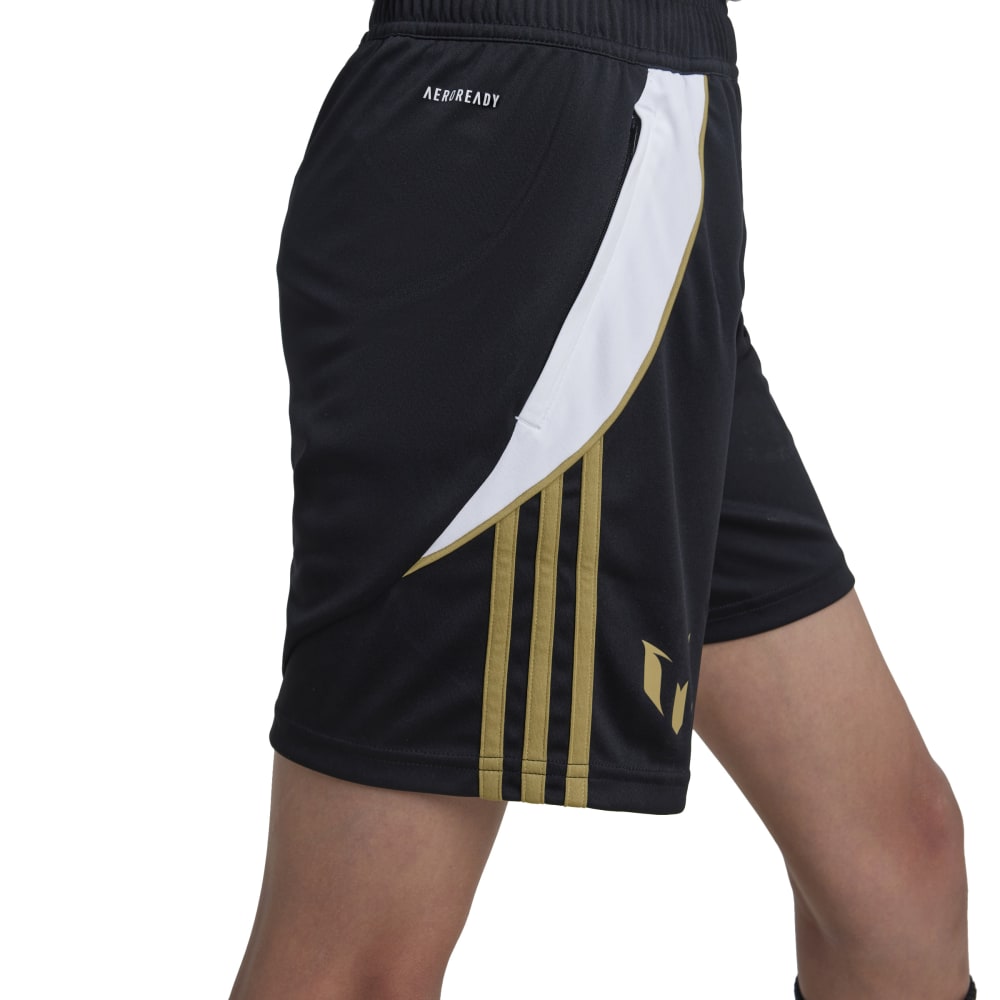 Adidas Messi Treningsshorts Barn Sort/Gull