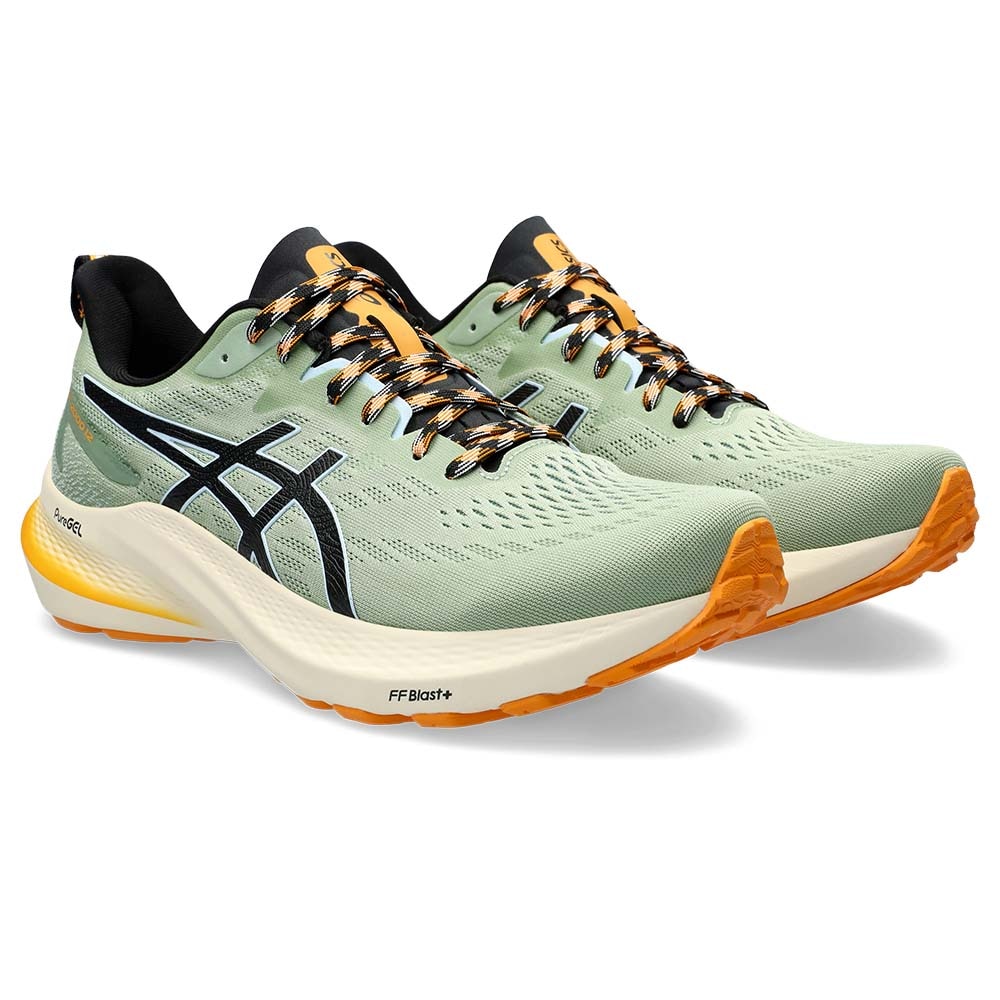 Asics GT-2000 12 TR Joggesko Herre Grønn/Sort/Oransje