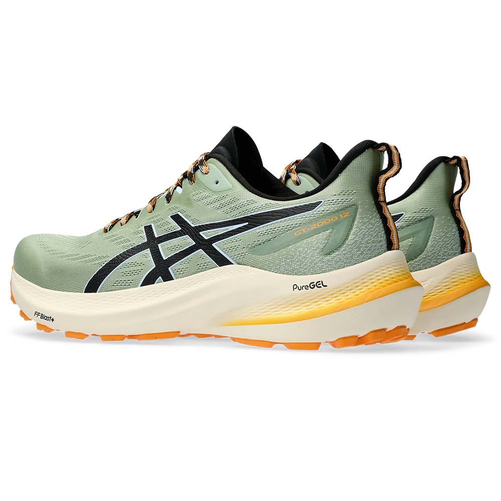 Asics GT-2000 12 TR Joggesko Herre Grønn/Sort/Oransje