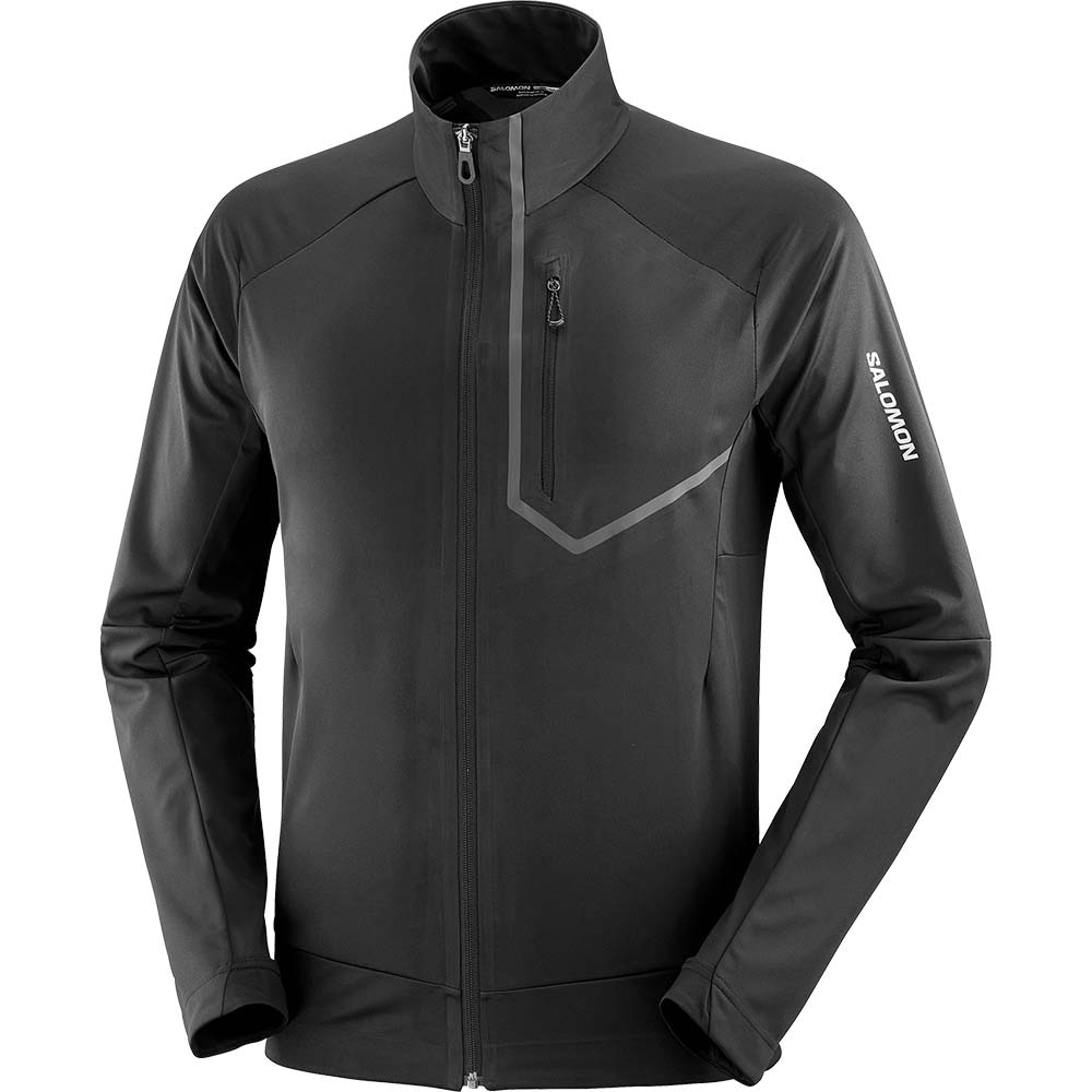 Salomon Gore-Tex Infinium Windstopper Pro Løpejakke Herre Sort