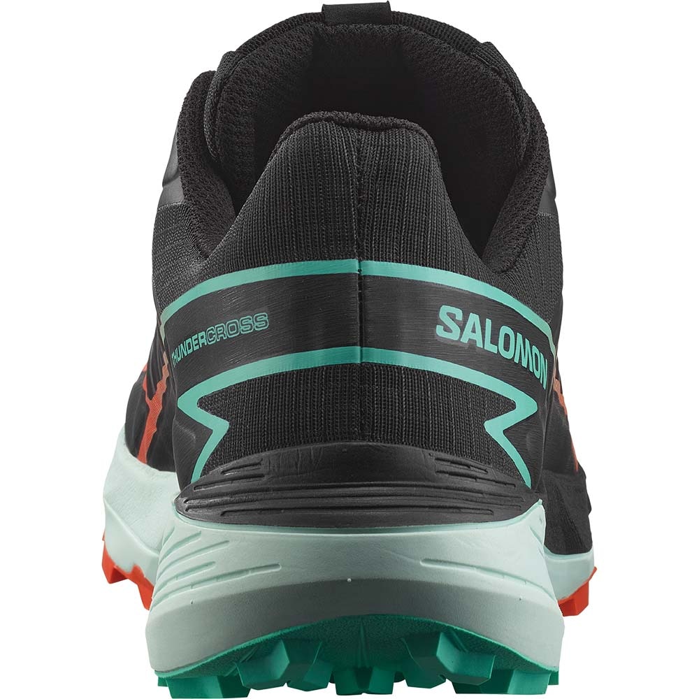 Salomon Thundercross Joggesko Herre Sort/Turkis/Rød