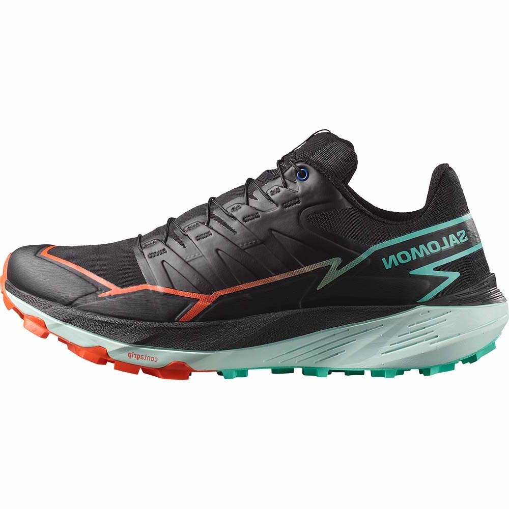 Salomon Thundercross Joggesko Herre Sort/Turkis/Rød