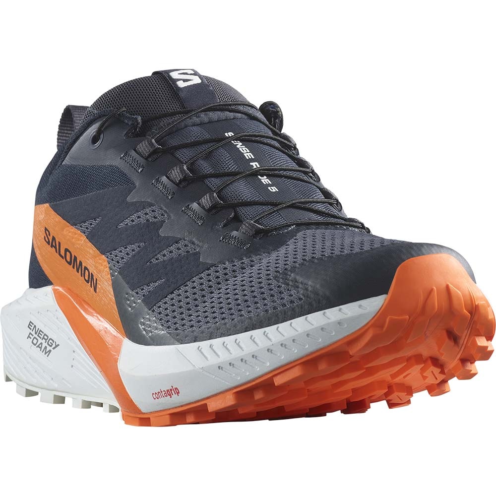 Salomon Sense Ride 5 Gore-Tex Joggesko Herre Marine/Oransje