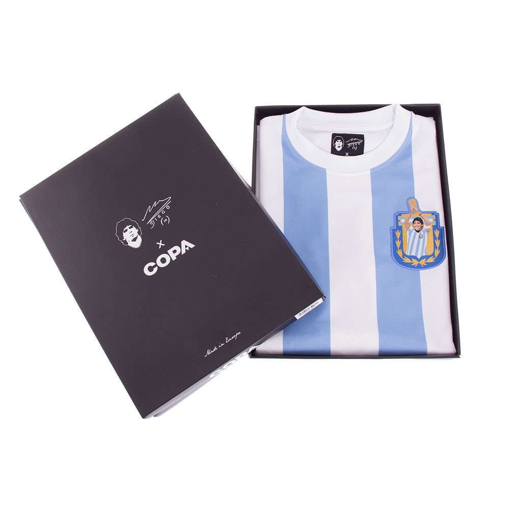 Copa Maradona X COPA Argentina 1986 Retro Footballdrakt Hjemme