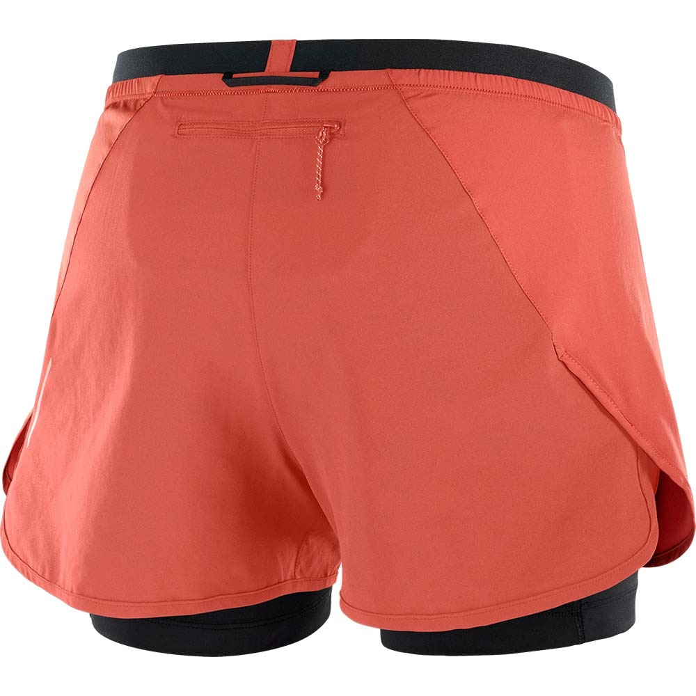 Salomon Cross 2in1 Shorts Dame Rød