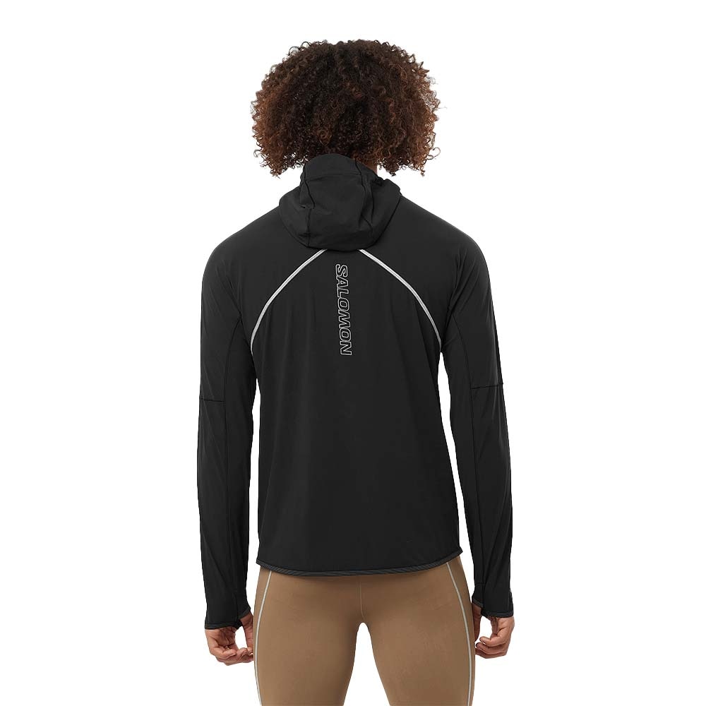 Salomon Sense Aero Hybrid Half-Zip Jakke Herre Sort