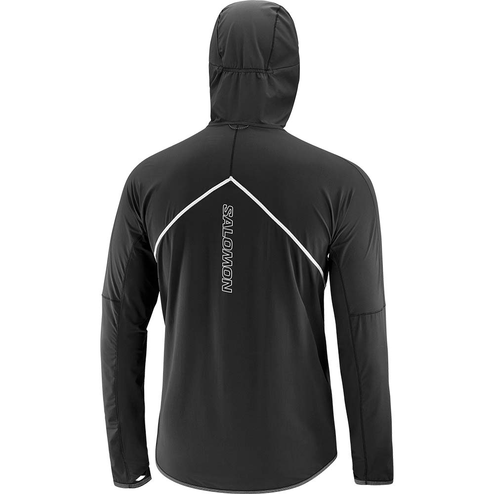 Salomon Sense Aero Hybrid Half-Zip Jakke Herre Sort