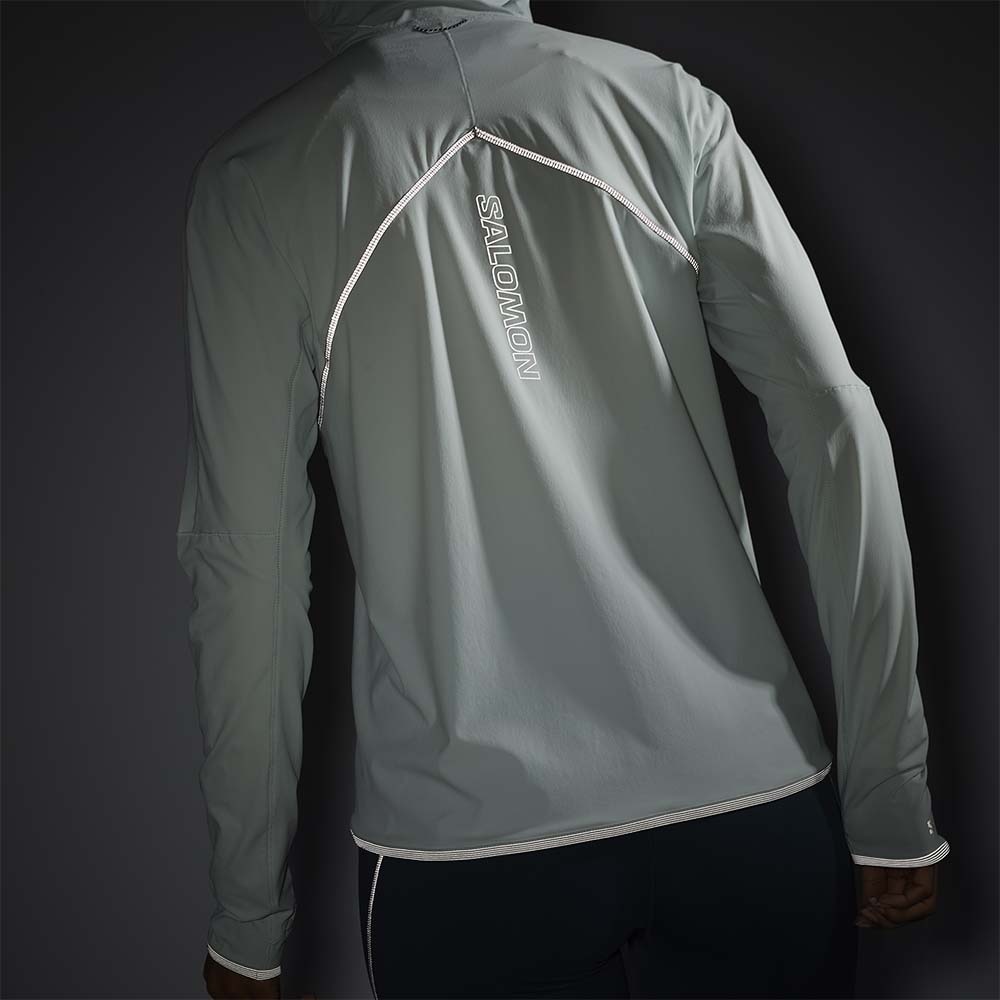 Salomon Sense Aero Hybrid Half-Zip Jakke Dame Lys Blå