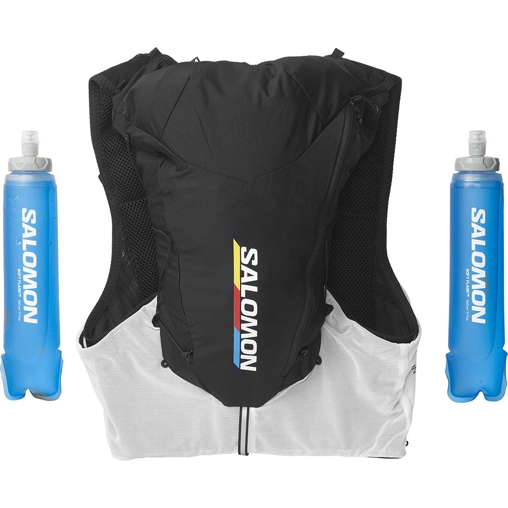 Salomon ADV Skin 12 Race Flag Løpevest Hvit/Sort