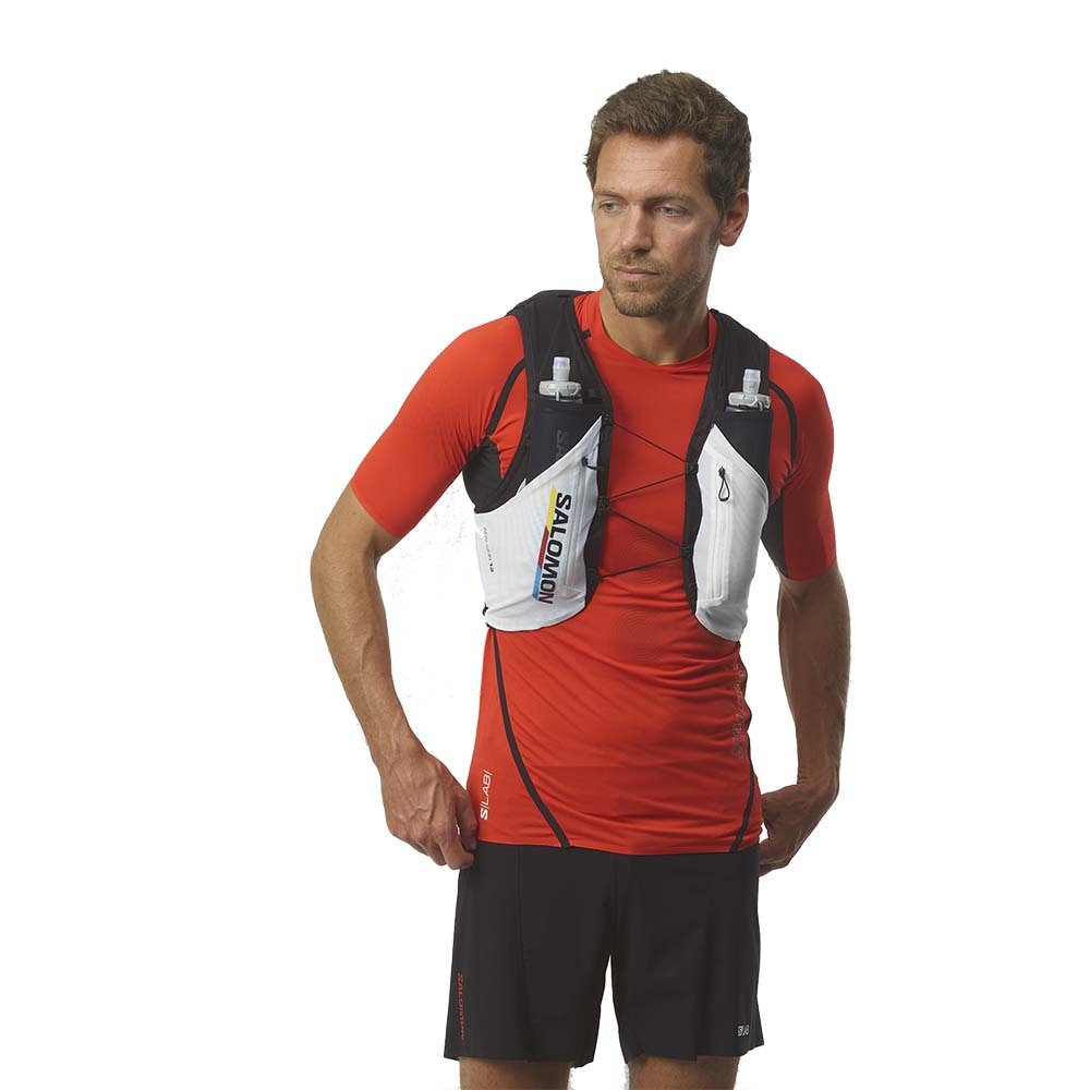 Salomon ADV Skin 12 Race Flag Løpevest Hvit/Sort