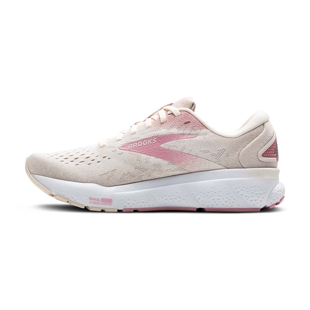 Brooks Ghost 16 Joggesko Dame Beige/Rosa