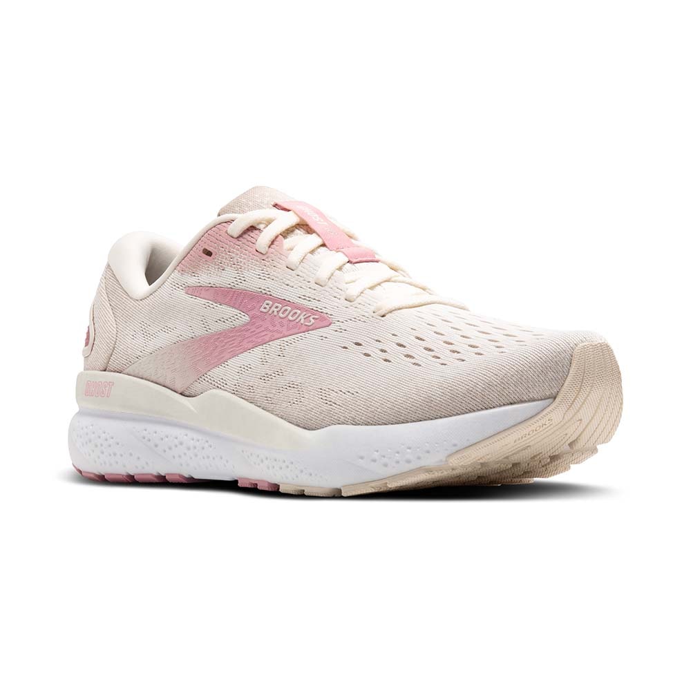 Brooks Ghost 16 Joggesko Dame Beige/Rosa